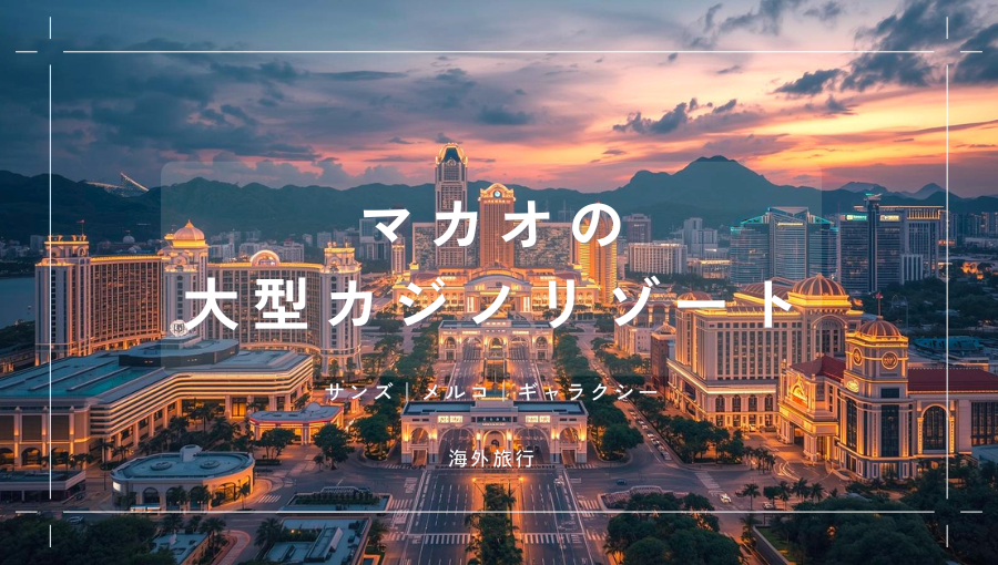 マカオで泊まるならどのリゾートがおすすめ？コタイにある大型ホテル選び
