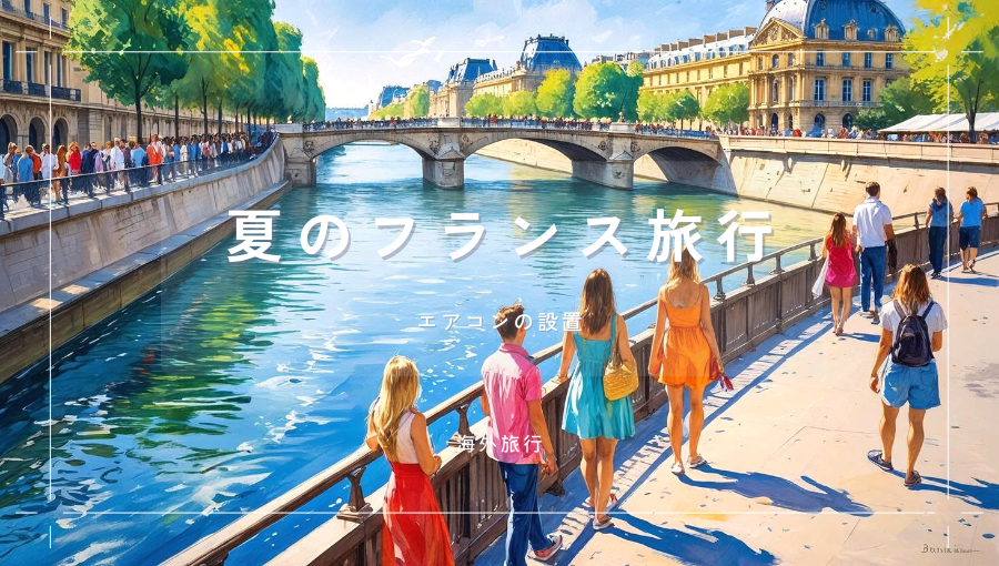 夏のフランス旅行ってどうなの？エアコン普及率の低いパリで快適に過ごせるのか